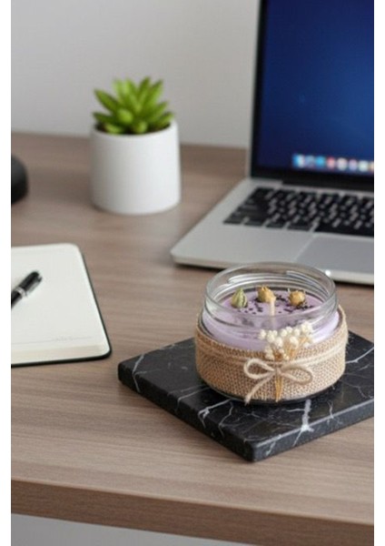 İskandinav Tasarımlı Üzerlik Tohumlu Sandal Ağacı Kokulu Mum, Hediyelik Mum indirimleri