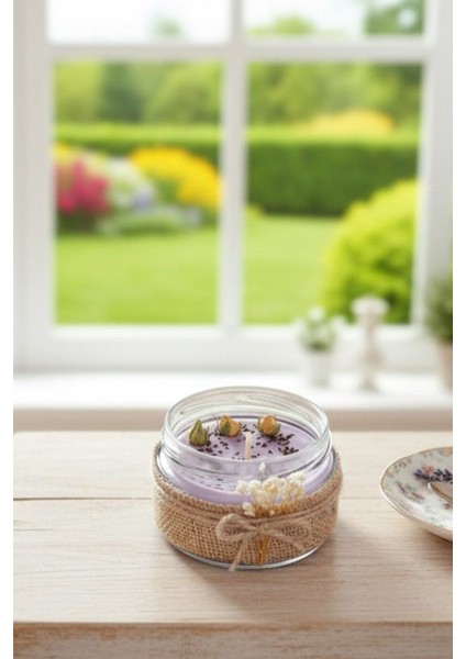 İskandinav Tasarımlı Üzerlik Tohumlu Sandal Ağacı Kokulu Mum, Hediyelik Mum