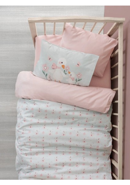 Buğz Cotton Box Bebek Nevresim Takımı Mamiduck Pembe