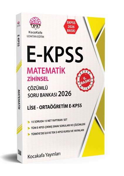 Ekpss Zihinsel Lise Matematik Çözümlü Soru Bankası -Tek Kitap