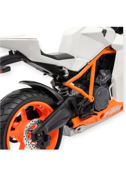 1:12 Ölçekli Model Motosiklet - HX797 - Beyaz (Lisinya) modelleri