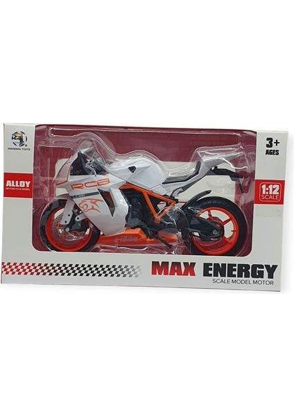 1:12 Ölçekli Model Motosiklet - HX797 - Beyaz (Lisinya) fırsatları