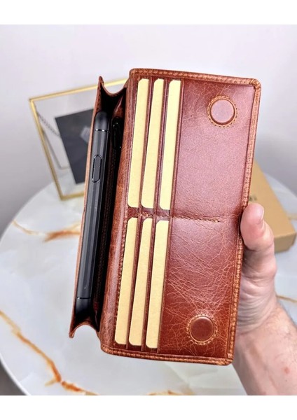 Telefon Bölmeli Cüzdan Hakiki Deri El Tutamaçlı fiyatları