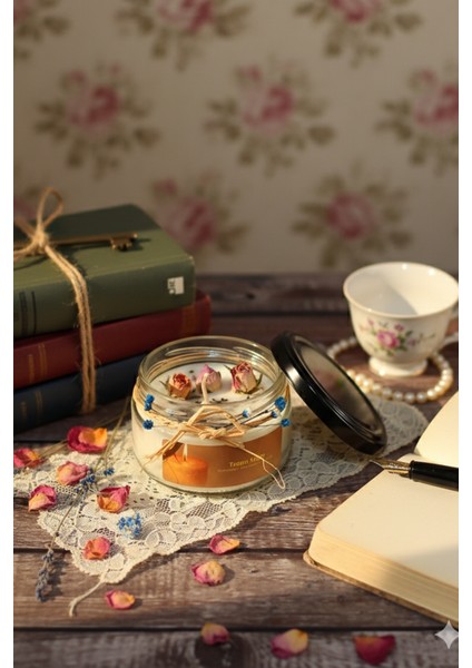 Üzerlik Tohumlu ve Gül Kokulu Mum , Hediyelik Mum