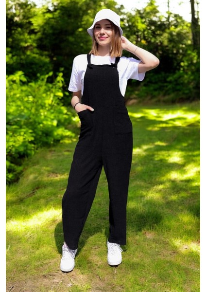 Yazlık Askılı Büyük Cepli Keten Tulum fırsatları