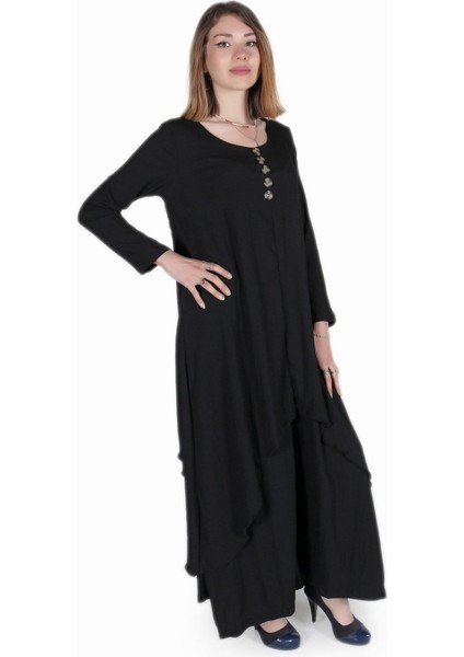 Günlük Yazlık Salaş Kadın İki Katlı Elbise