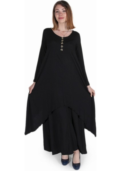 Günlük Yazlık Salaş Kadın İki Katlı Elbise