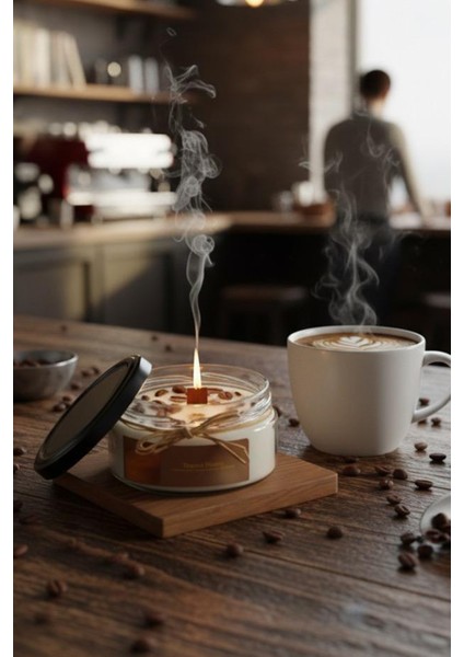 Kahve Dekorlu ve Kahve Kokulu Mum , Hediyelik Mum fiyatları