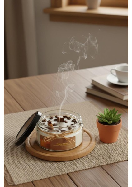 Kahve Dekorlu ve Kahve Kokulu Mum , Hediyelik Mum indirimleri