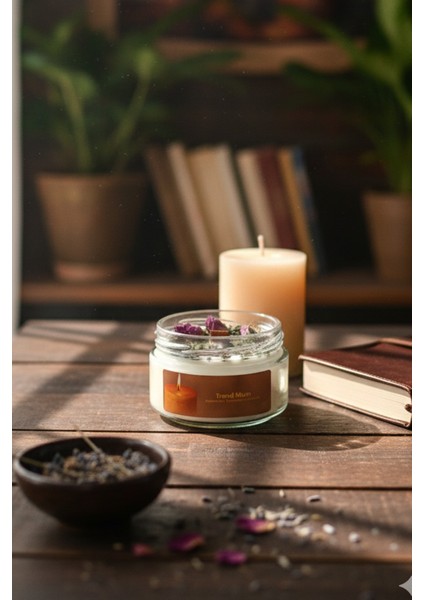 Arınma Ritüeli Lavanta Kokulu ve Üzerlik Tohumlu Mum , Hediyelik Mum modelleri