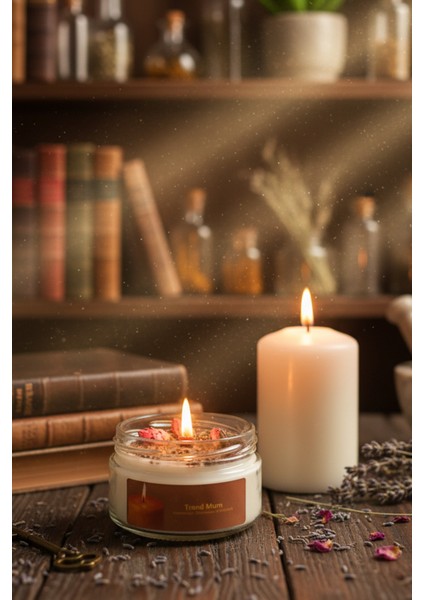 Arınma Ritüeli Lavanta Kokulu ve Üzerlik Tohumlu Mum , Hediyelik Mum indirimleri
