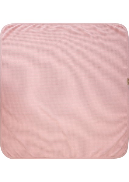 Yeni Doğan Petek Dokulu 7'li Battaniyeli Zıbın Takımı %100 Pamuklu Hastane Çıkışı - Pembe