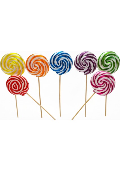 Büyük Boy 30 Adet Renk Karnavalı Sosyete Şeker 28 gr Lolipop Çocuk Doğum Günü Party