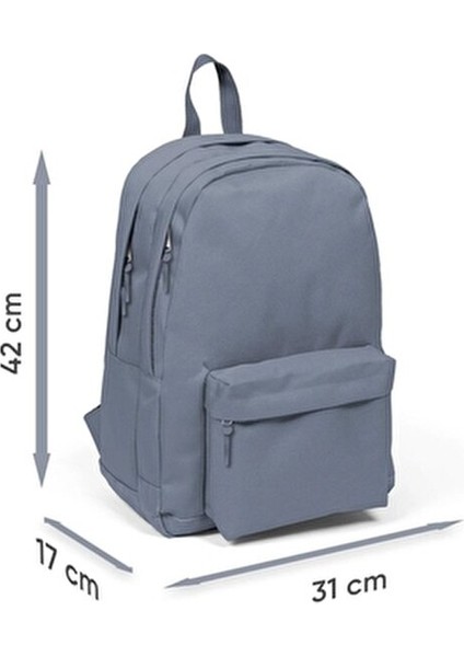 Okul Sırt Çantası 3 Bölmeli Siyah 33x44x25 cm Ergonomik Tasarım fırsatları