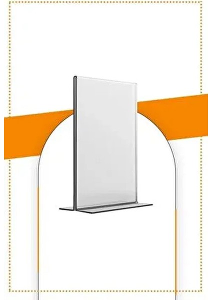 A6 T Tipi Dikey Masa Üstü Şeffaf Pleksi Föylük 2.8 mm Dayanıklı ve Estetik Tasarım fiyatları