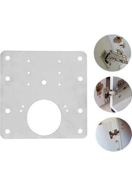 Dolap Kapak Taş Menteşe Tamir Sacı Pratik Onarım Kiti 10X9.5 cm Yuva Tablası modelleri
