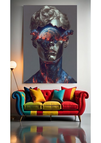 Parlak Ten Ev Duvar Salon Güzellik Salonu Ofis Dükkan Dekarasyon Kanvas Tablo