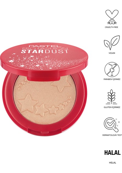 Stardust No 322 Altın Işıltılı Pudra Aydınlatıcı 8 g – Yerli Üretim, Sedefli ve Parlak Makyaj Etkisi fırsatları