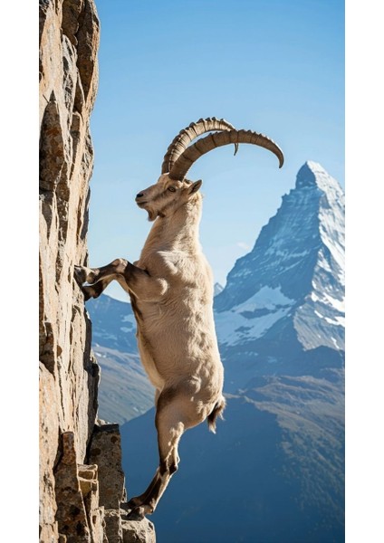 Goat 1 Ev Duvar Salon Güzellik Salonu Ofis Dükkan Dekarasyon Kanvas Tablo fiyatları
