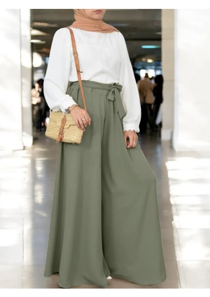 Yazlık Keten Kemerli Şalvar Pantolon fiyatları