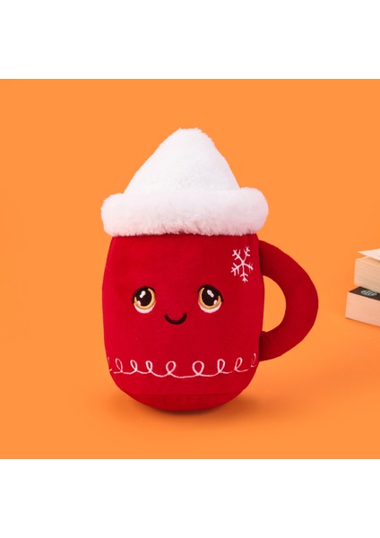 Soft Sevimli Kupa Figürlü Yastık - Kırmızı - 49X32 cm fiyatları