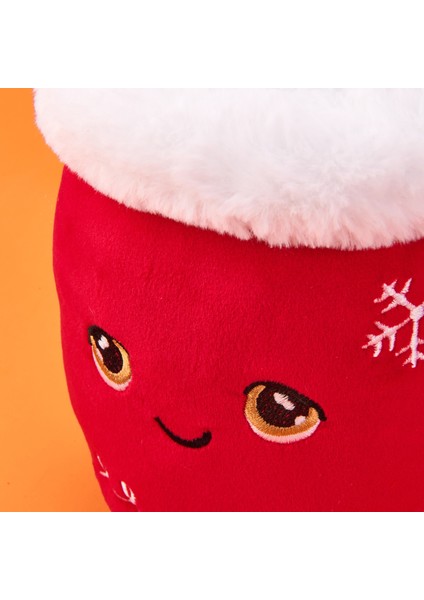 Soft Sevimli Kupa Figürlü Yastık - Kırmızı - 49X32 cm fırsatları