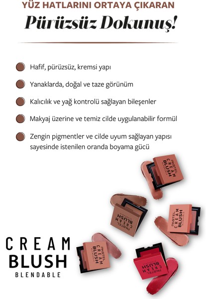 Pro Fashion Cream Blush 50 Brownie Allık