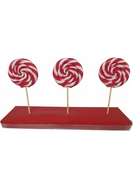 Büyük Boy Sosyete Şeker 20 Adet Pembe 28 gr Lolipop Çocuk Doğum Günü modelleri