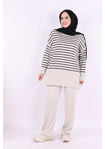 9408 Simli Çizgili Triko Takım Taş fiyatları