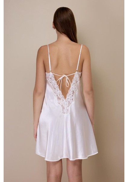 3978 Ekru Saten Gecelik Sabahlık Takım fırsatları