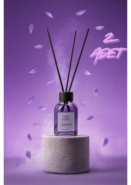 2'li Oda Kokusu Çubuklu Lavanta 50 ml