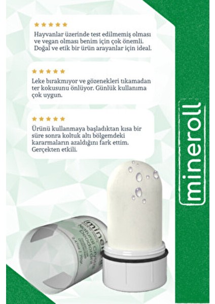 Vegan Doğal Kristal Tuz Stick Deodorant Kokusuz 70 g Tüm Aile Kullanımı İçin indirimleri