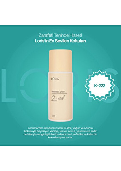 K-222 Kadın Deodorant Vanilya ve Kahve Notalarıyla 150 ml Kalıcı Koku fiyatları