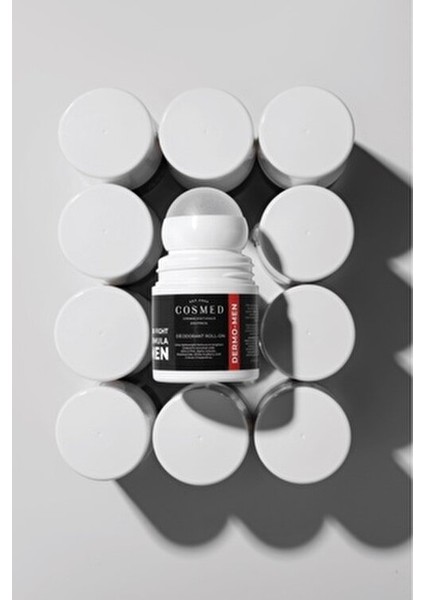 Dermo-Men Roll-On Deodorant Tüm Cilt Tipleri İçin 50 ml Uzun Süreli Ter Kokusu Kontrolü
