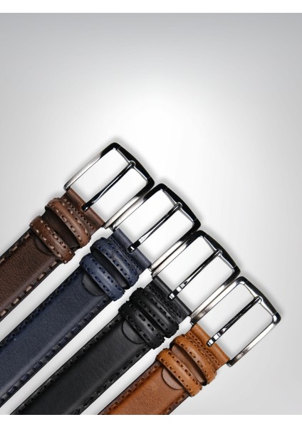 Hakiki Deri Erkek Kemer – Dikiş Desen, 4 Cm, Taba | 7603 fiyatları
