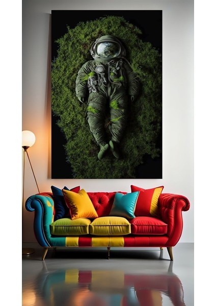 Ölü Astronot 1 Ev Duvar Salon Güzellik Salonu Ofis Dükkan Dekarasyon Kanvas Tablo
