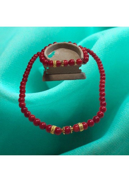 Reina Del Corazen Tarihî Deniz Hazinesi – El Yapımı Doğal Mercan Taşı Kolye & Bileklik, 925 Ayar Gümüş Altın Kaplama Otantik Tasarım