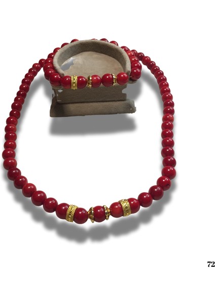 Reina Del Corazen Tarihî Deniz Hazinesi – El Yapımı Doğal Mercan Taşı Kolye & Bileklik, 925 Ayar Gümüş Altın Kaplama Otantik Tasarım fırsatları