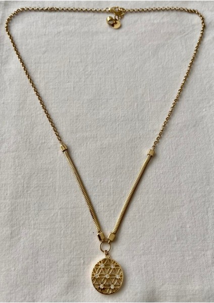 Taşlı Hayat Ağacı Altın Kolye indirimleri