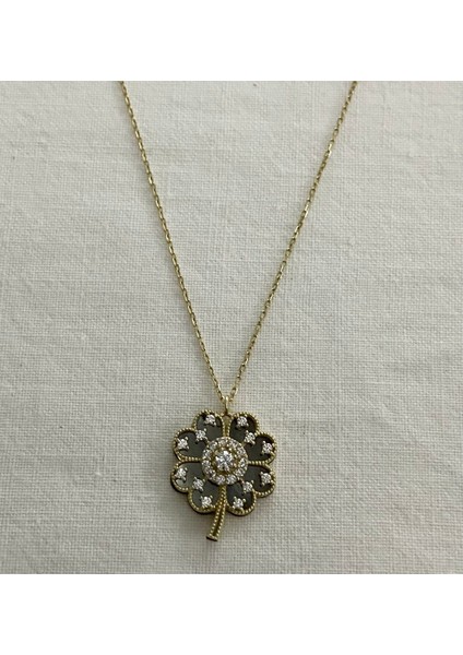 Tasarım Yonca Altın Kolye modelleri