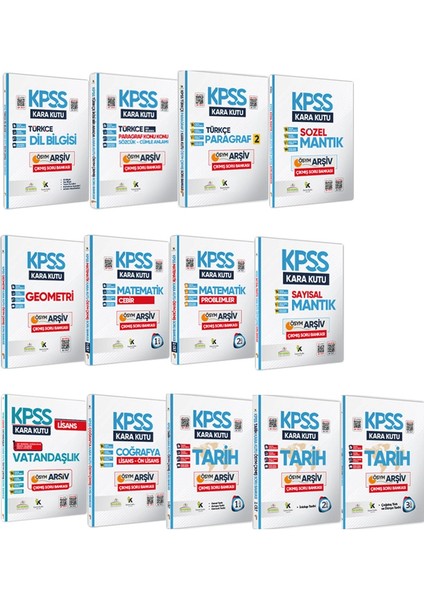 KPSS'nin Kara Kutusu Genel Yetenek-Kültür Altın Paket Set D. Çözümlü Konu Özetli Sor Bankası