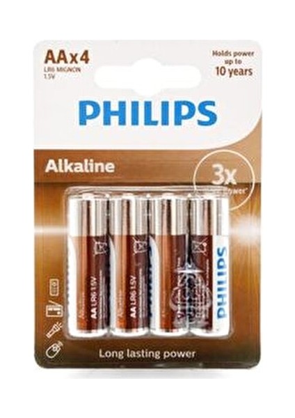 Alkalin 4 Adet AA Kalem Pil 1.5V Elektronik Cihazlar İçin Güç Kaynağı fiyatları