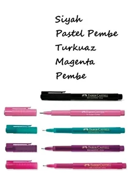 5li Broadpen Kalem Seti 0.8 mm Geniş Uçlu Renkli Kalemler fiyatları