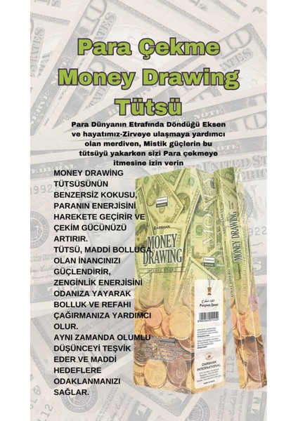 Para Çekme Money Drawing Tütsü 20 Çubuk