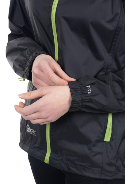 Qıkpac Jacket - Unısex Packaway Jkt TP75 Unisex Siyah Yağmurluk UAJKRAI10001-BLK