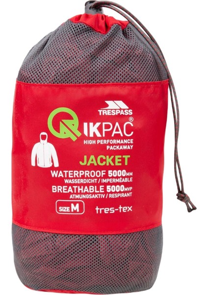 Qikpac Jacket Unisex Kırmızı Yağmurluk UAJKRAI10001-RED indirimleri