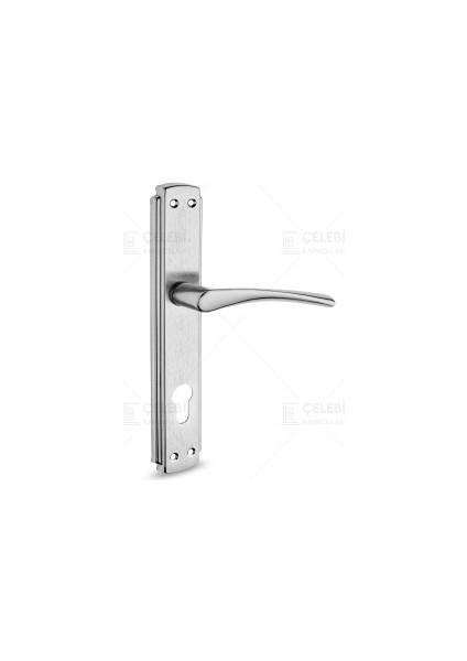 Bravo Kol Aynalı Nikel Saten Yale Kapı Kolu