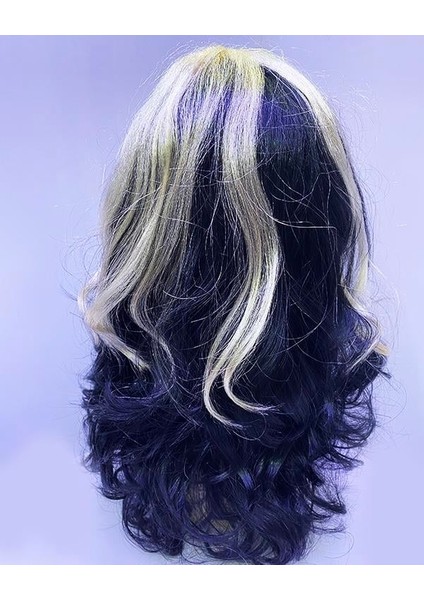 Siyah Sarı Parti Peruğu