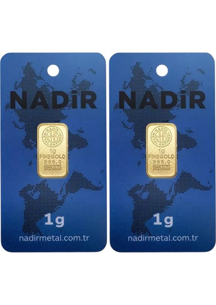 2 Adet 1 gr 24 Ayar Gram Altın modelleri