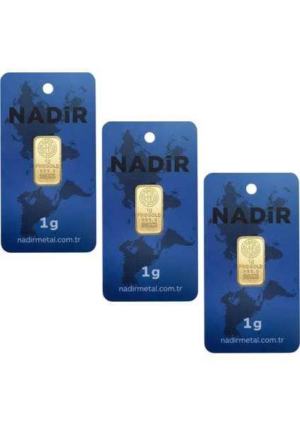 3 Adet 1 gr 24 Ayar Gram Altın fırsatları